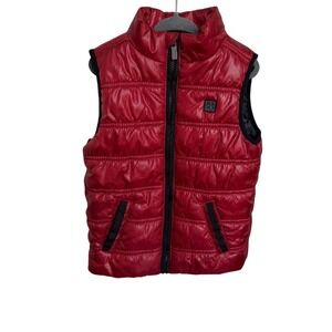 Calvin Klein Crimson Quilted‎ Sleeveless Puffer Vest toddler boys 3T